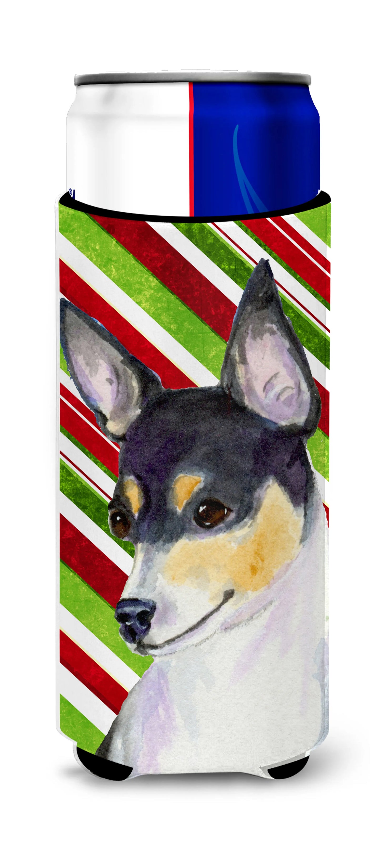 Christmas Dog Print Ultra Hugger for slim cans