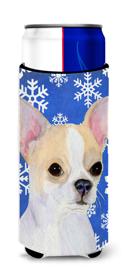 Christmas Dog Print Ultra Hugger for slim cans