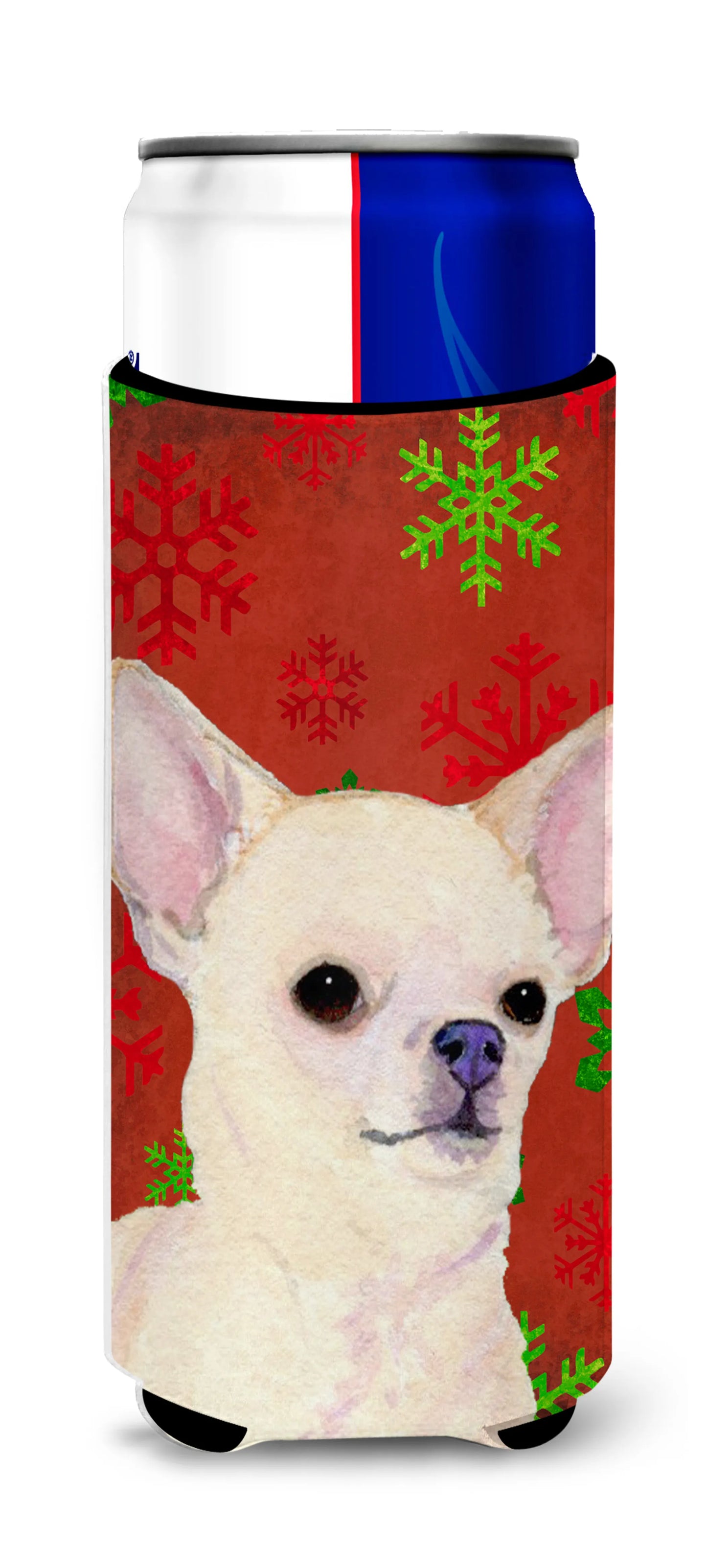 Christmas Dog Print Ultra Hugger for slim cans