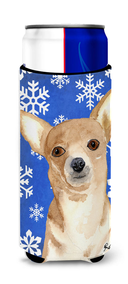 Christmas Dog Print Ultra Hugger for slim cans