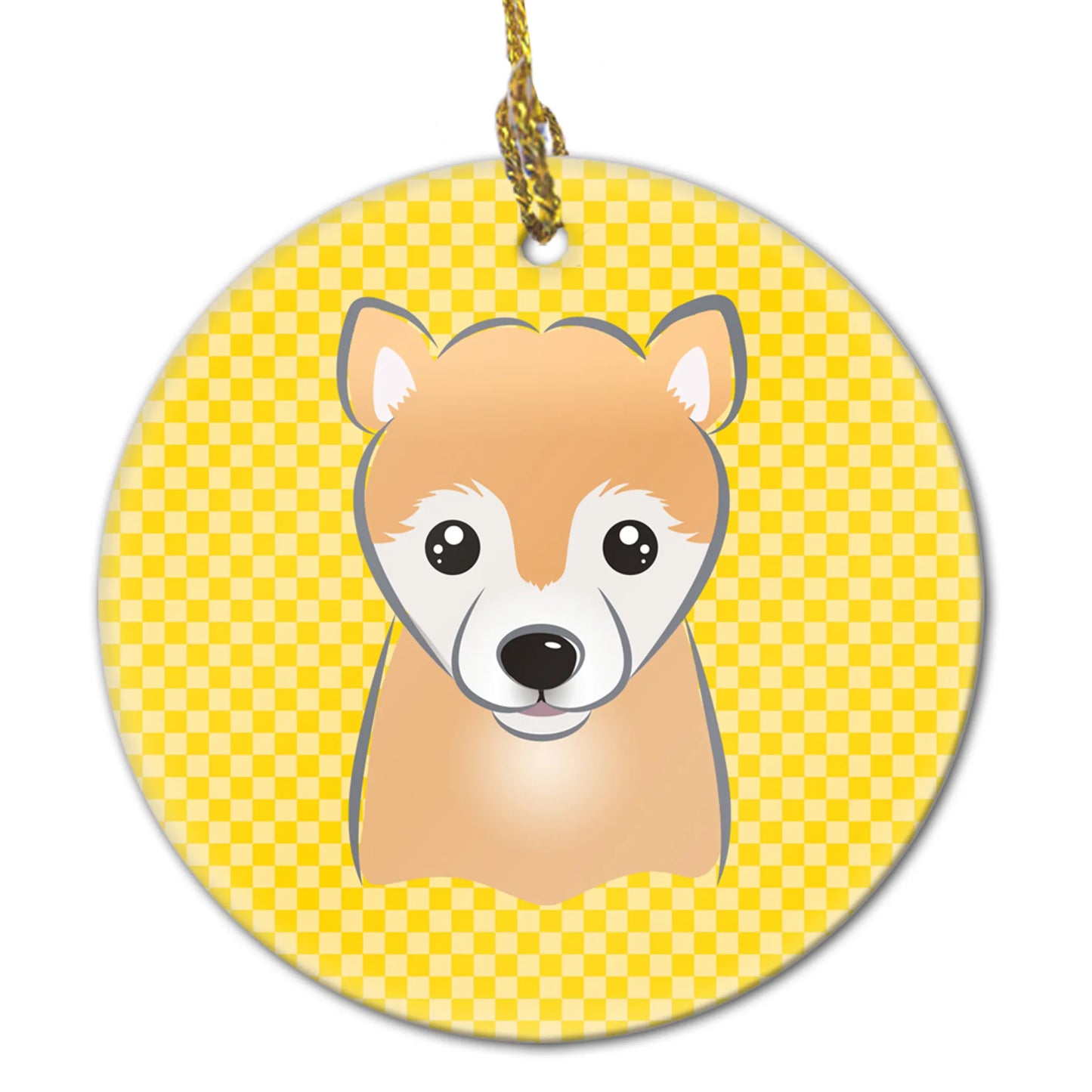 Dog Portrait on Ceramic Ornament - Size: 2.8 X 2.8 | Pack Of: 1