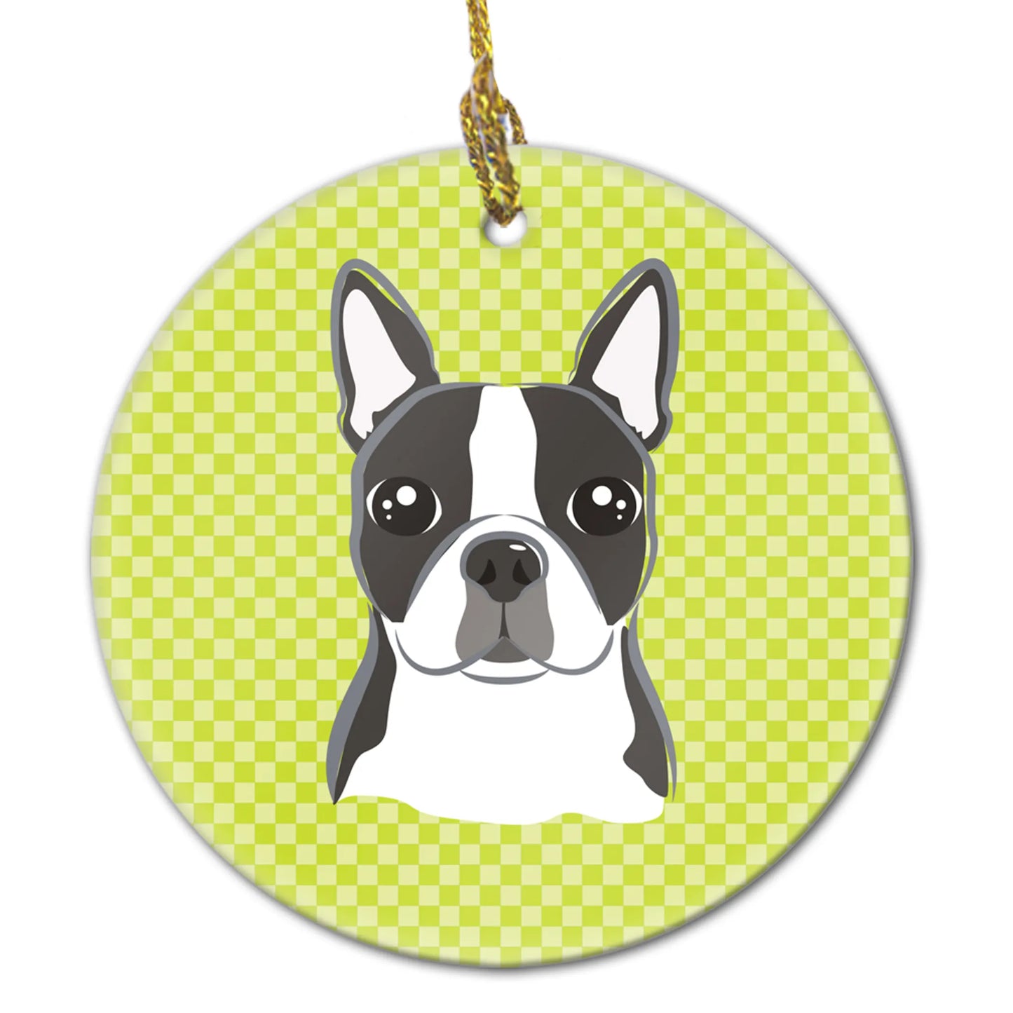 Dog Portrait on Ceramic Ornament - Size: 2.8 X 2.8 | Pack Of: 1