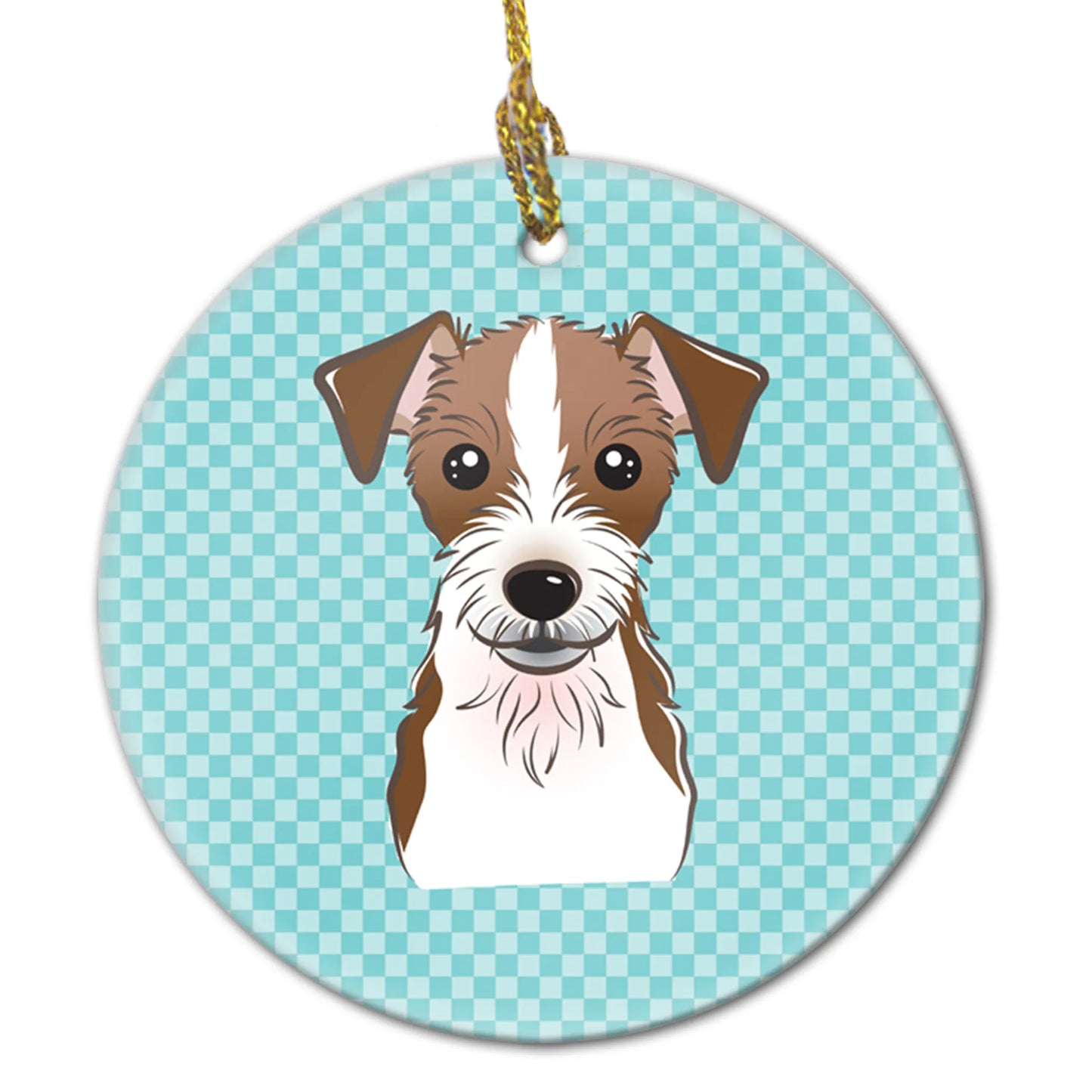 Dog Portrait on Ceramic Ornament - Size: 2.8 X 2.8 | Pack Of: 1