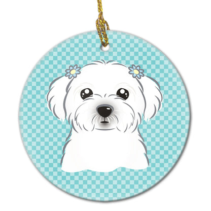 Dog Portrait on Ceramic Ornament - Size: 2.8 X 2.8 | Pack Of: 1