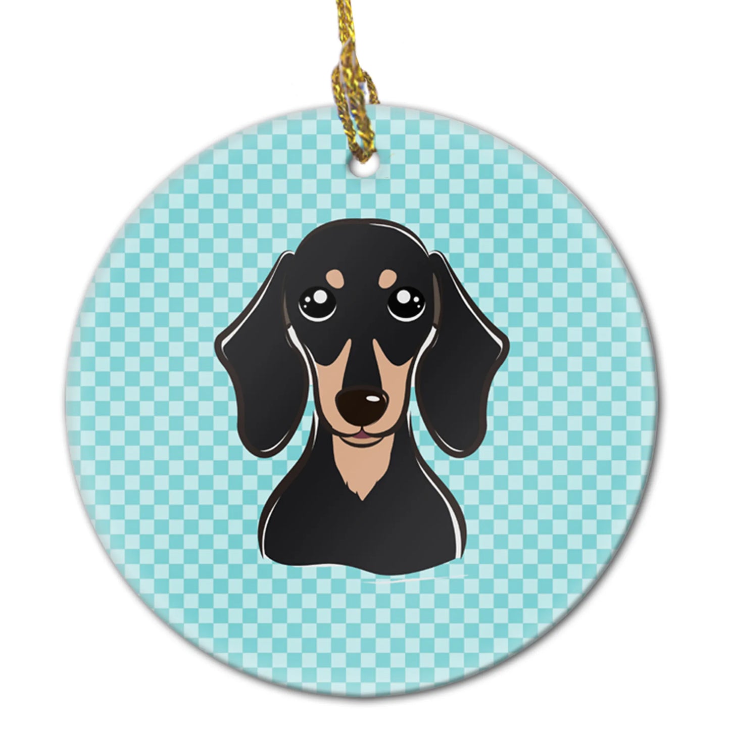 Dog Portrait on Ceramic Ornament - Size: 2.8 X 2.8 | Pack Of: 1