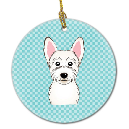 Dog Portrait on Ceramic Ornament - Size: 2.8 X 2.8 | Pack Of: 1