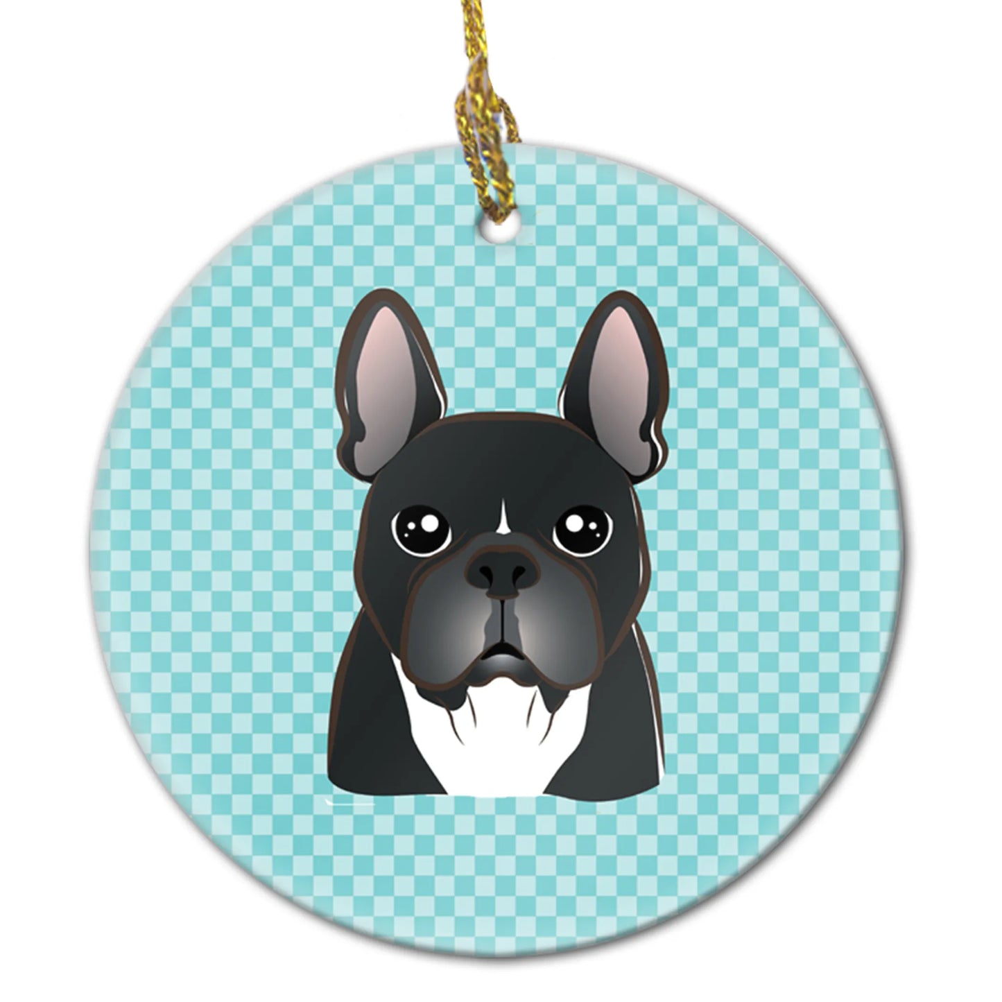 Dog Portrait on Ceramic Ornament - Size: 2.8 X 2.8 | Pack Of: 1