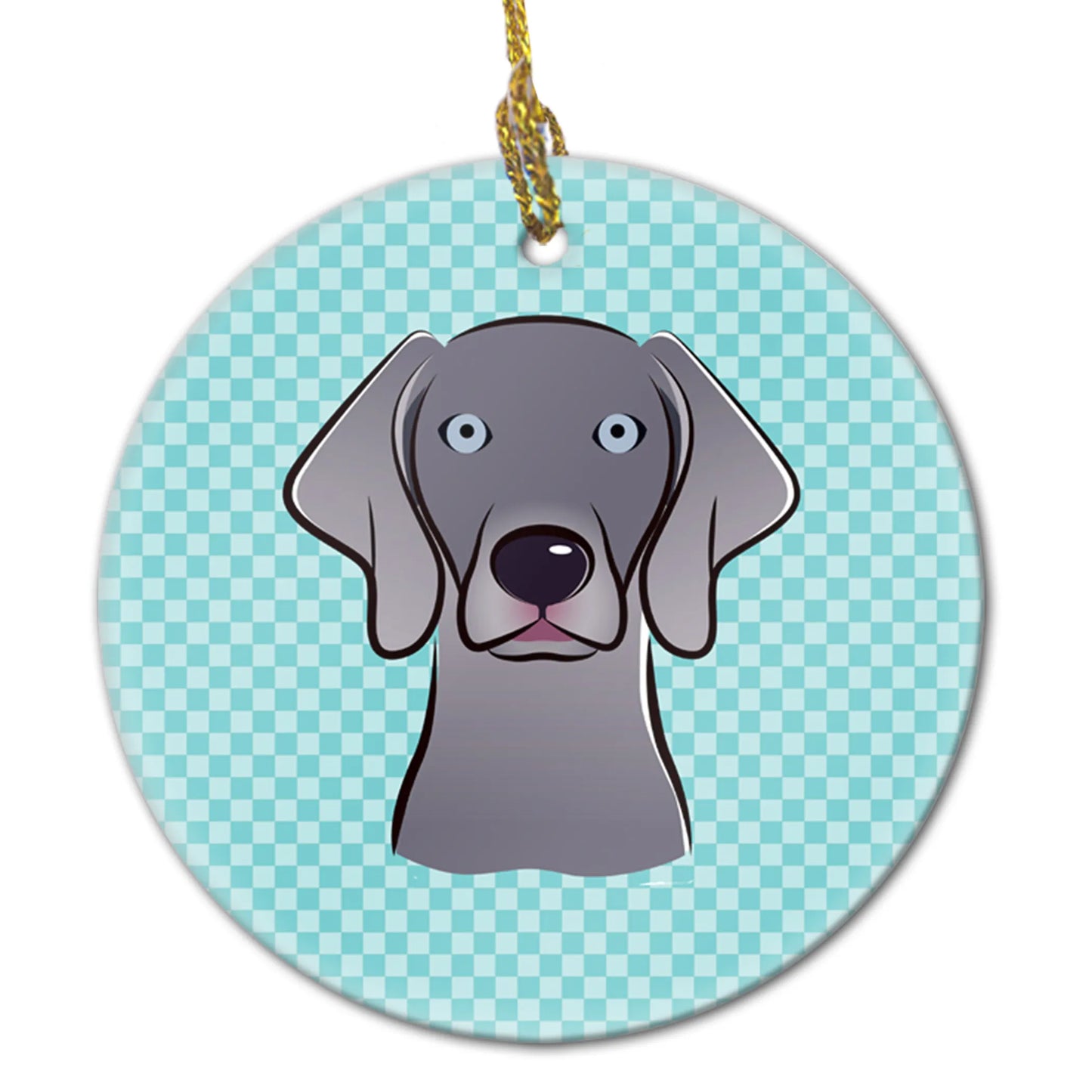 Dog Portrait on Ceramic Ornament - Size: 2.8 X 2.8 | Pack Of: 1