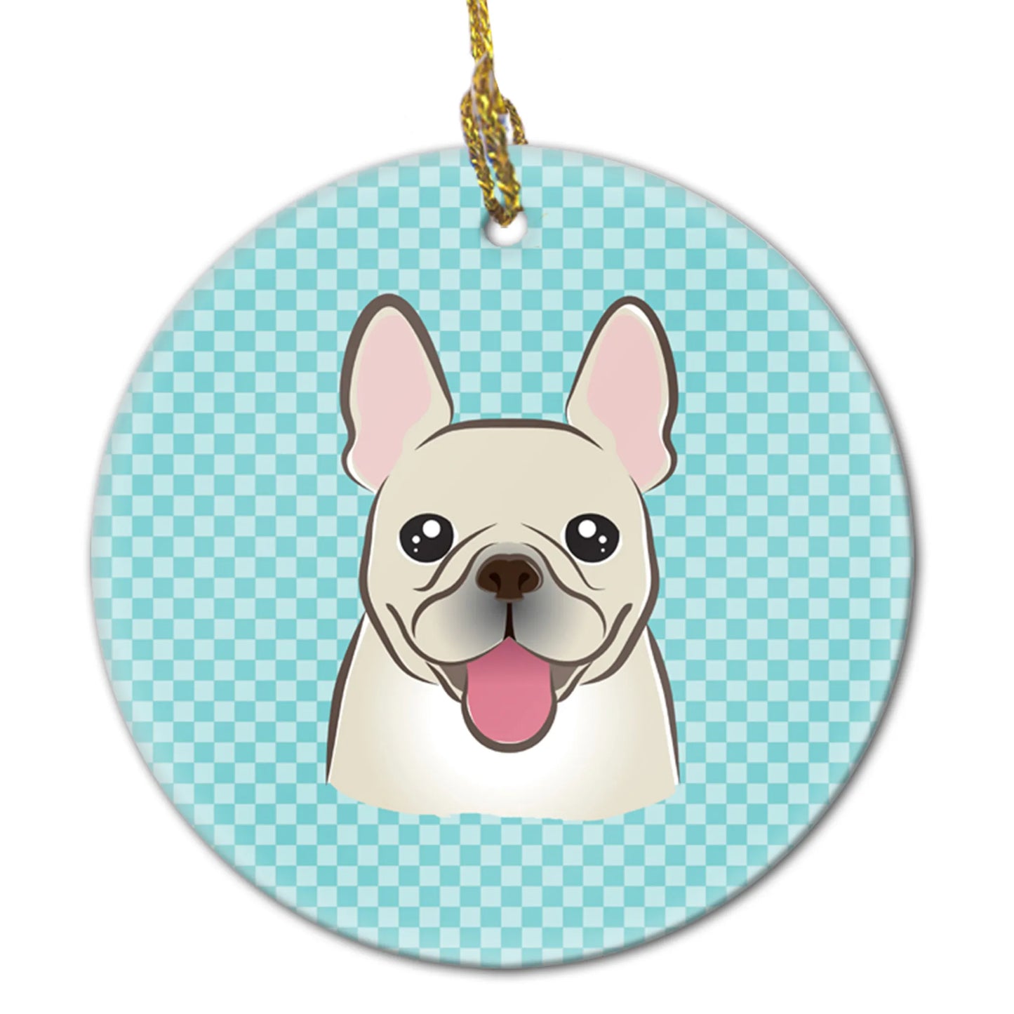 Dog Portrait on Ceramic Ornament - Size: 2.8 X 2.8 | Pack Of: 1