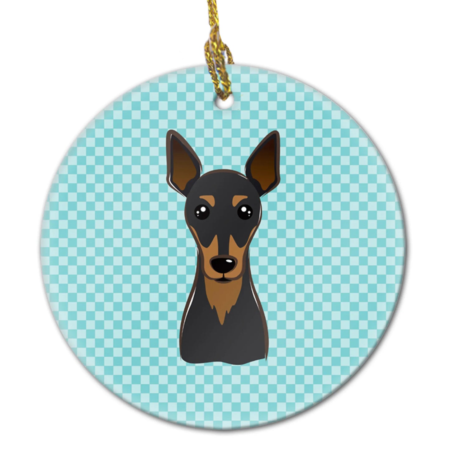 Dog Portrait on Ceramic Ornament - Size: 2.8 X 2.8 | Pack Of: 1