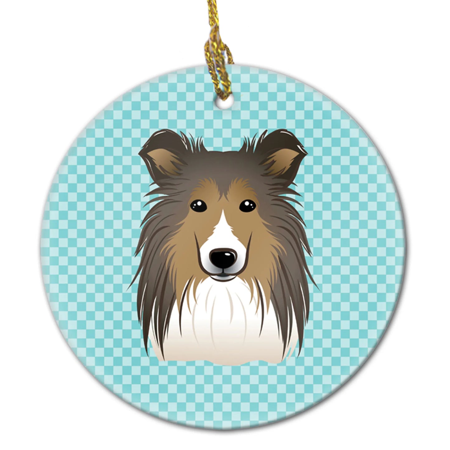 Dog Portrait on Ceramic Ornament - Size: 2.8 X 2.8 | Pack Of: 1