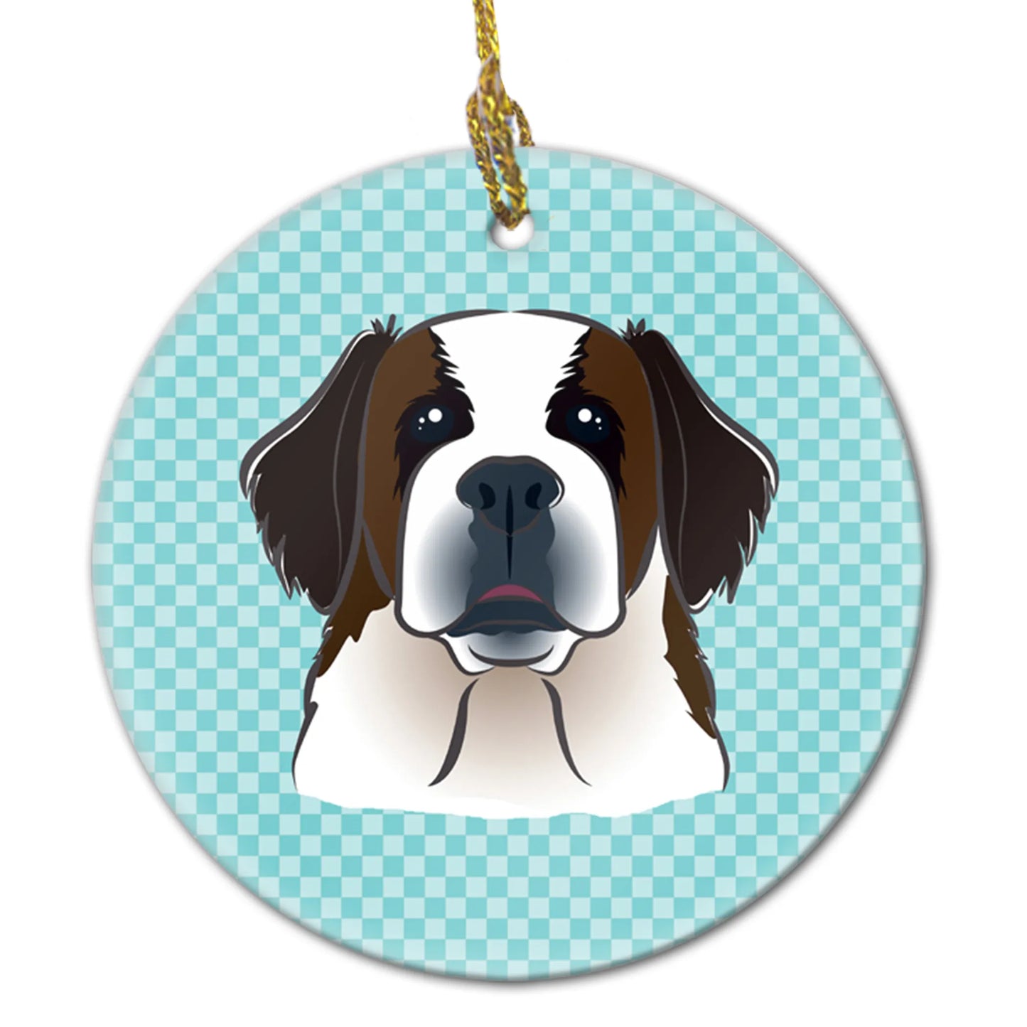 Dog Portrait on Ceramic Ornament - Size: 2.8 X 2.8 | Pack Of: 1