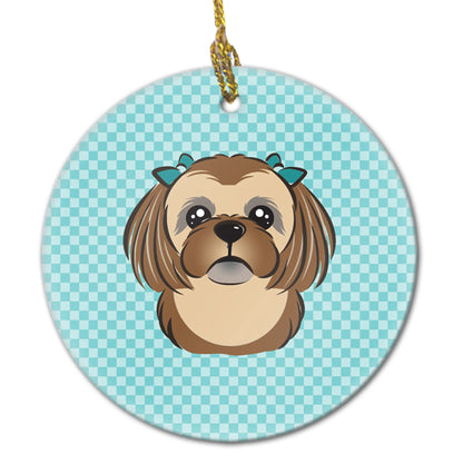 Dog Portrait on Ceramic Ornament - Size: 2.8 X 2.8 | Pack Of: 1