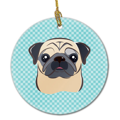 Dog Portrait on Ceramic Ornament - Size: 2.8 X 2.8 | Pack Of: 1