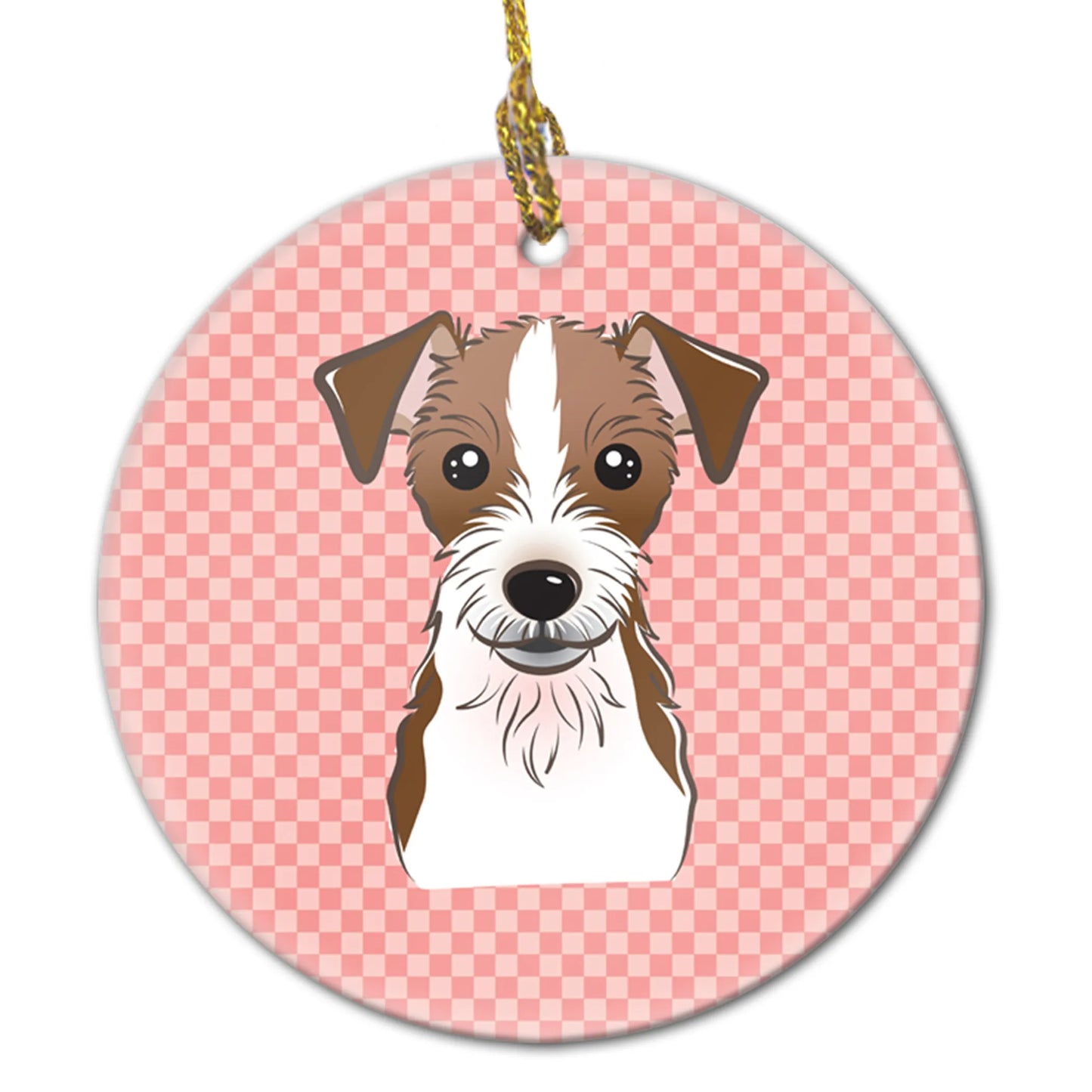 Dog Portrait on Ceramic Ornament - Size: 2.8 X 2.8 | Pack Of: 1