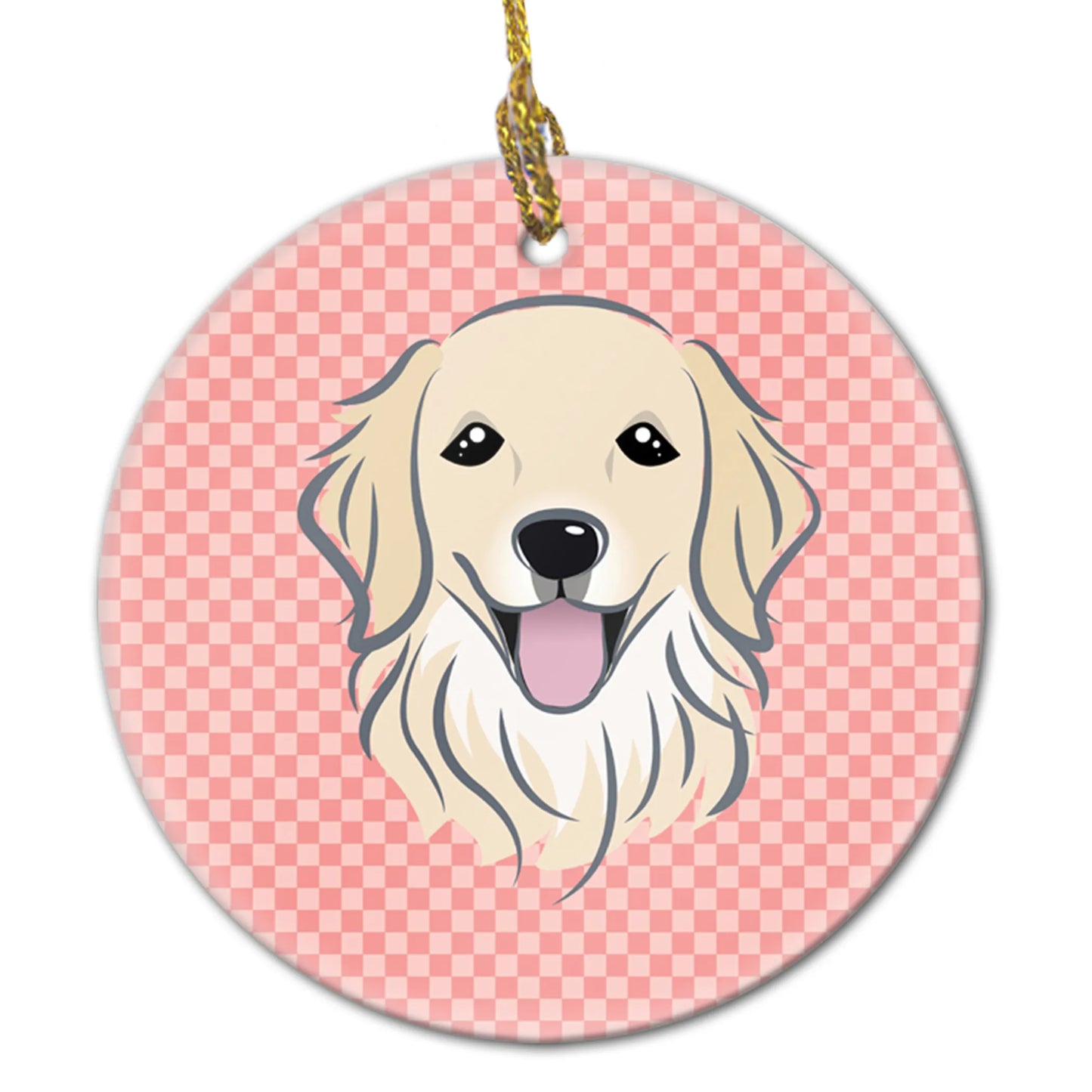 Dog Portrait on Ceramic Ornament - Size: 2.8 X 2.8 | Pack Of: 1