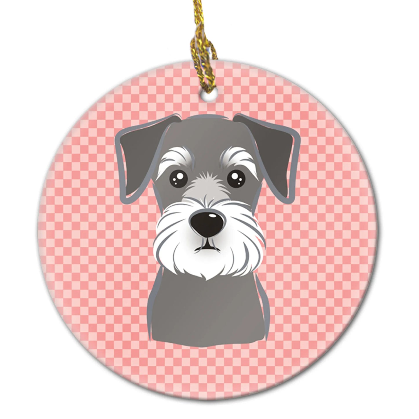 Dog Portrait on Ceramic Ornament - Size: 2.8 X 2.8 | Pack Of: 1