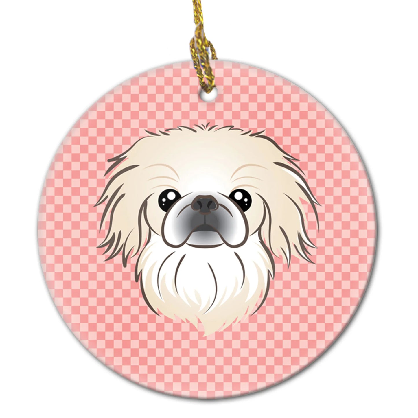 Dog Portrait on Ceramic Ornament - Size: 2.8 X 2.8 | Pack Of: 1