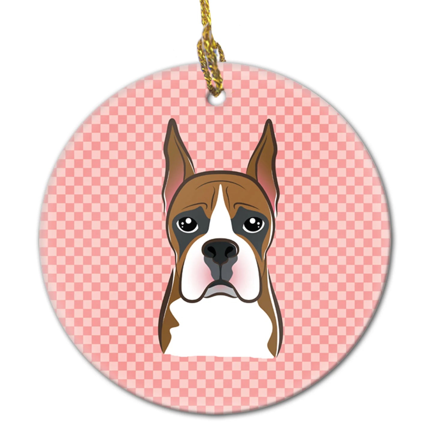 Dog Portrait on Ceramic Ornament - Size: 2.8 X 2.8 | Pack Of: 1