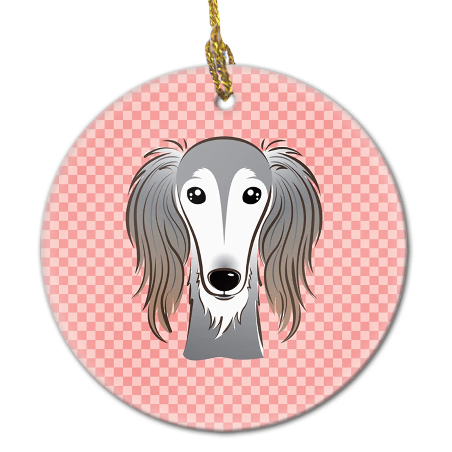 Dog Portrait on Ceramic Ornament - Size: 2.8 X 2.8 | Pack Of: 1