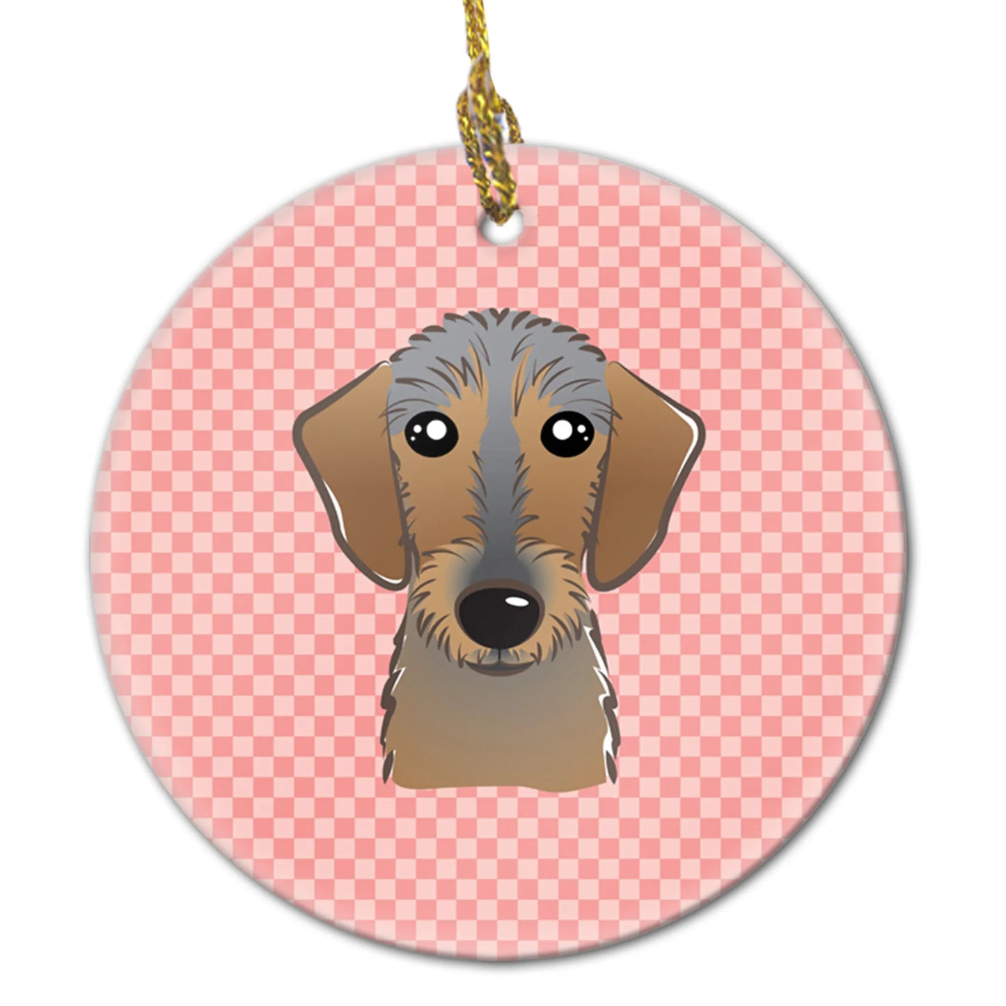 Dog Portrait on Ceramic Ornament - Size: 2.8 X 2.8 | Pack Of: 1