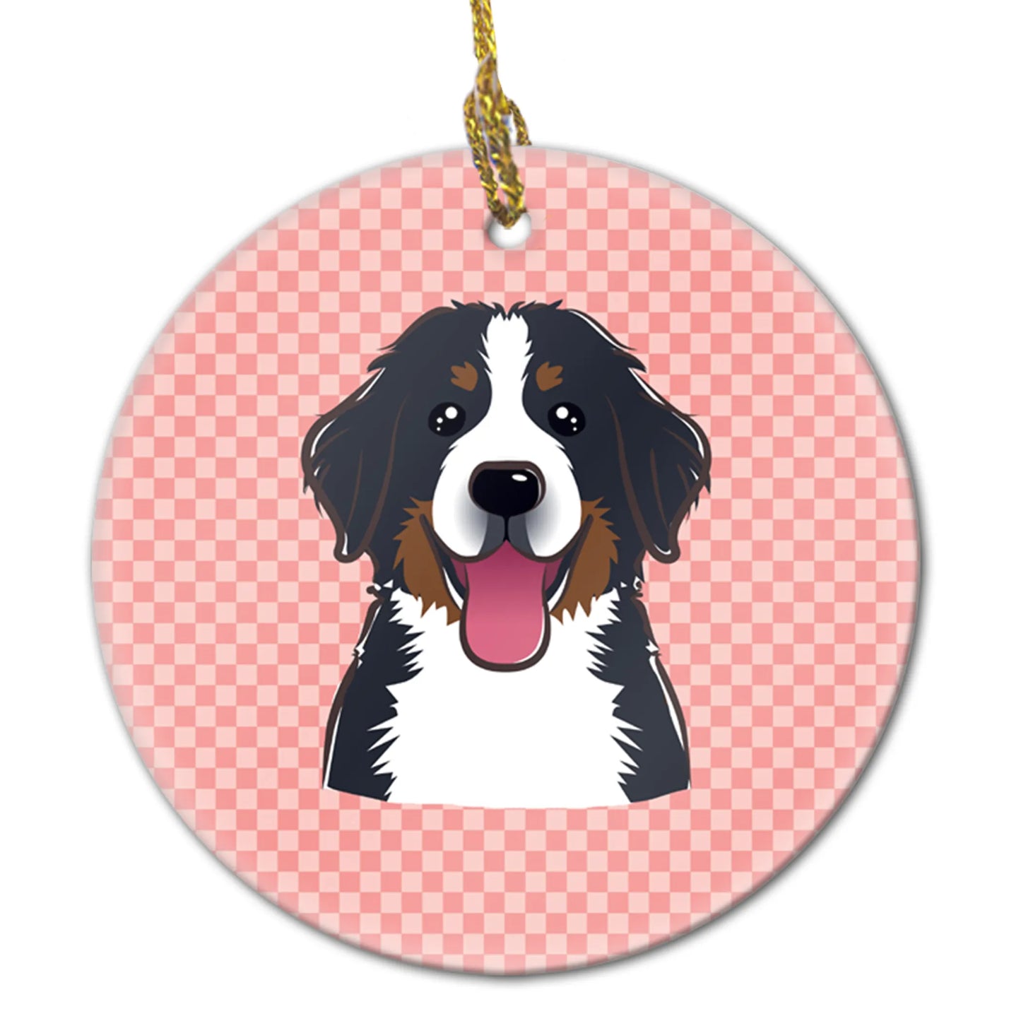 Dog Portrait on Ceramic Ornament - Size: 2.8 X 2.8 | Pack Of: 1