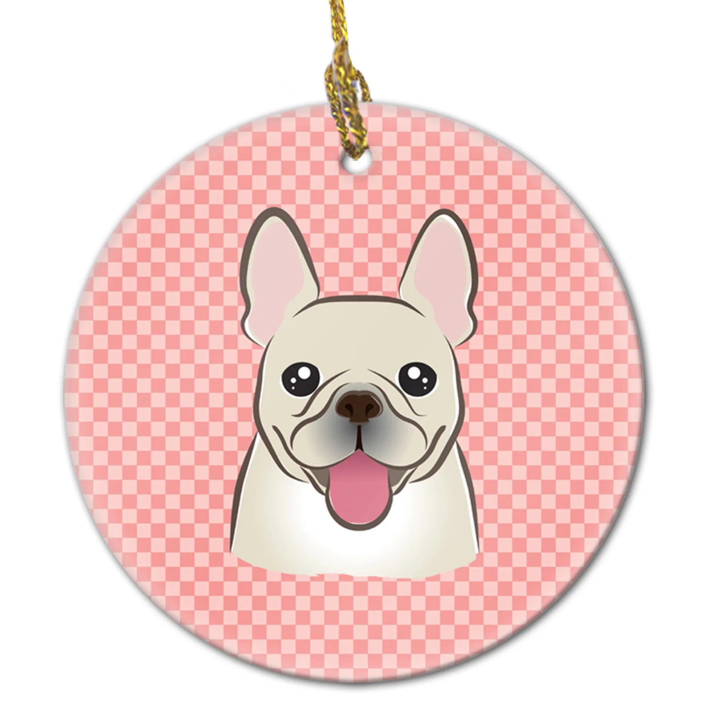 Dog Portrait on Ceramic Ornament - Size: 2.8 X 2.8 | Pack Of: 1