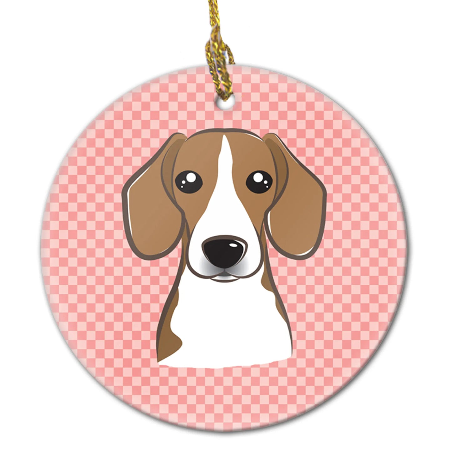 Dog Portrait on Ceramic Ornament - Size: 2.8 X 2.8 | Pack Of: 1