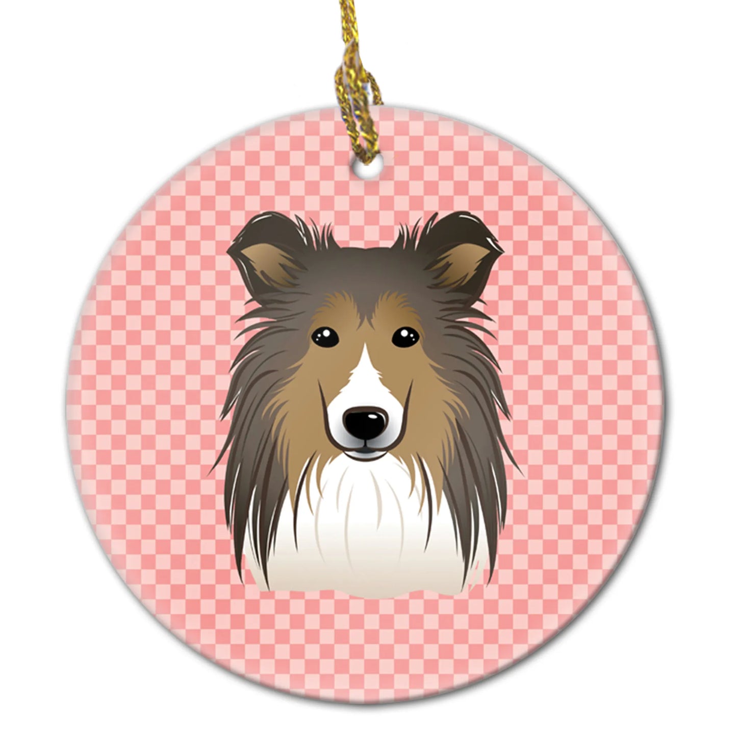 Dog Portrait on Ceramic Ornament - Size: 2.8 X 2.8 | Pack Of: 1