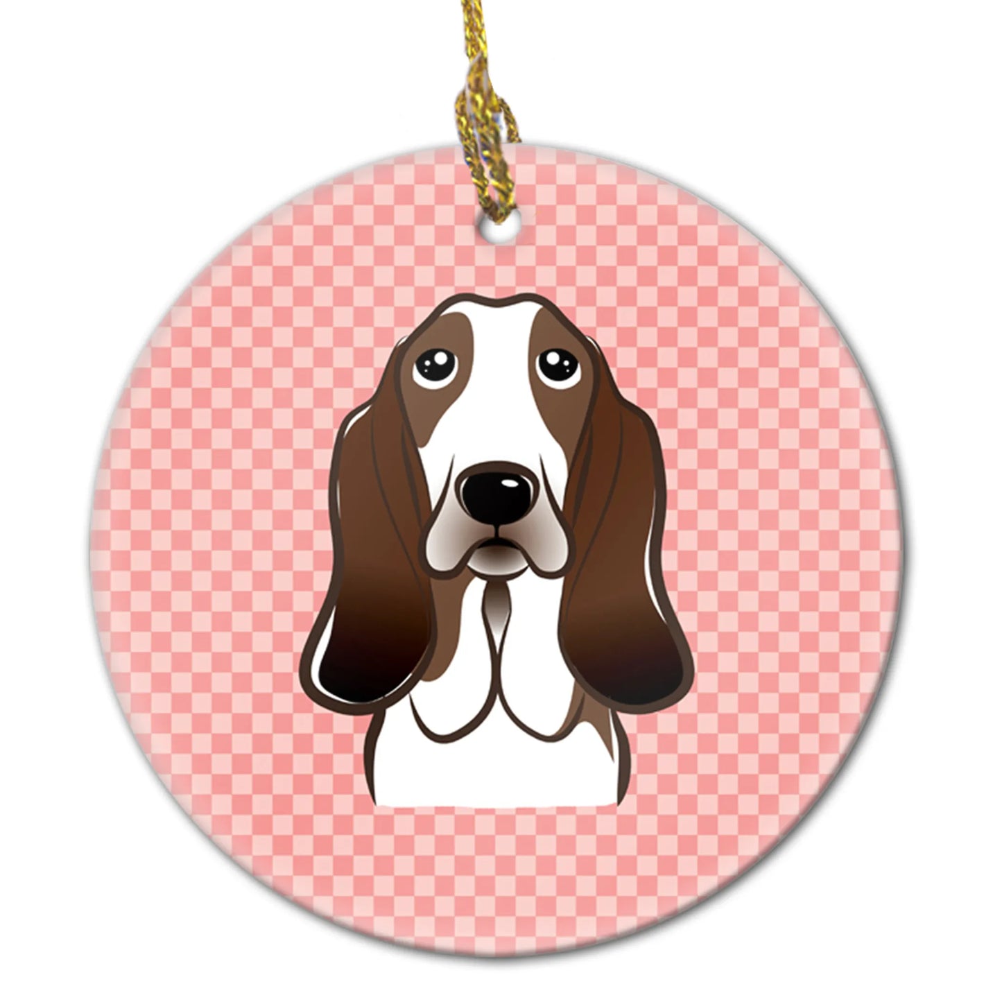 Dog Portrait on Ceramic Ornament - Size: 2.8 X 2.8 | Pack Of: 1