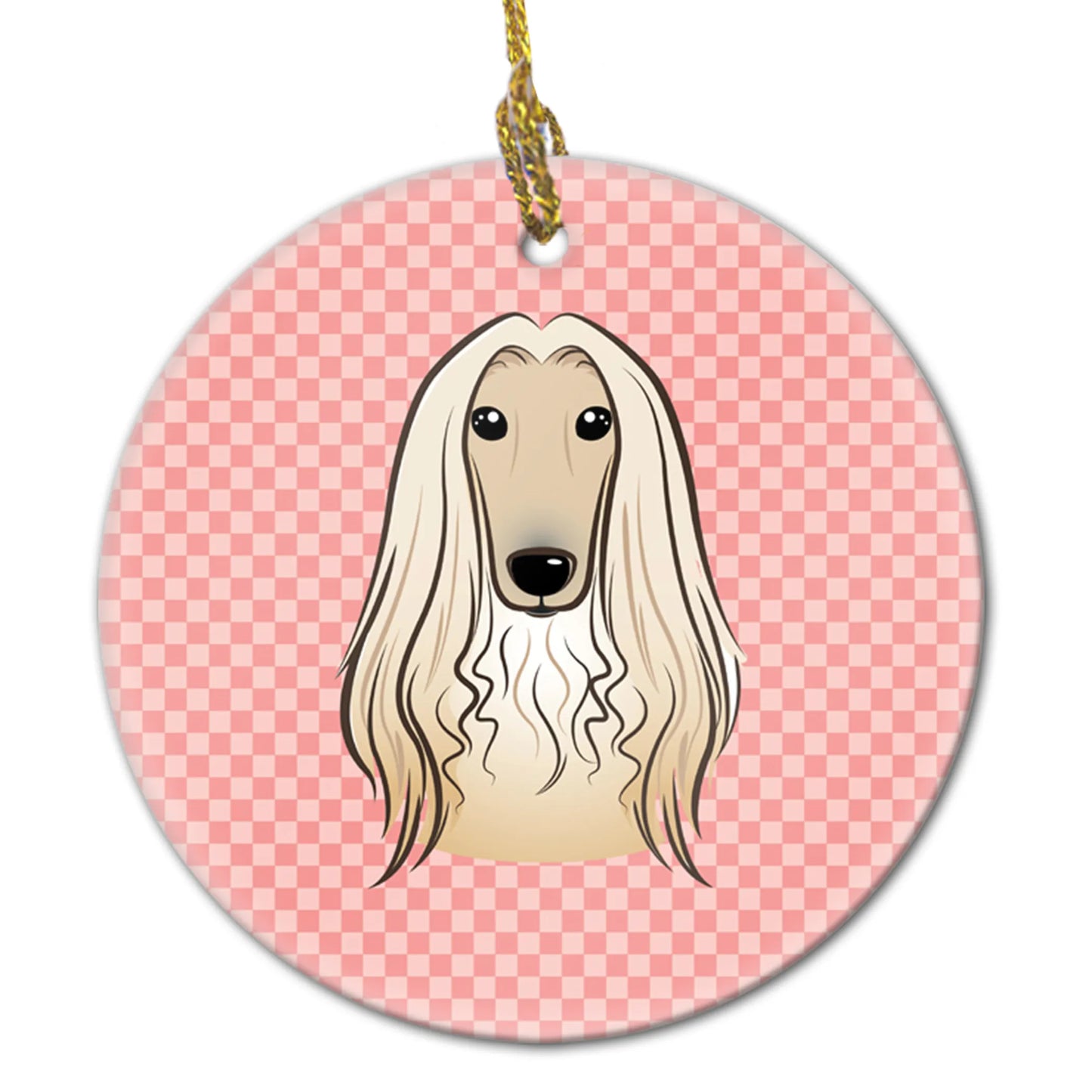 Dog Portrait on Ceramic Ornament - Size: 2.8 X 2.8 | Pack Of: 1