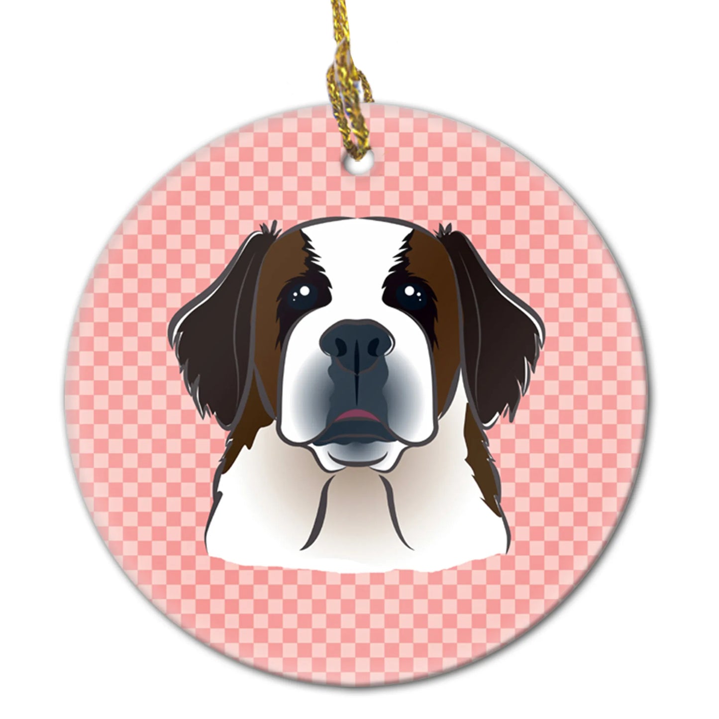 Dog Portrait on Ceramic Ornament - Size: 2.8 X 2.8 | Pack Of: 1