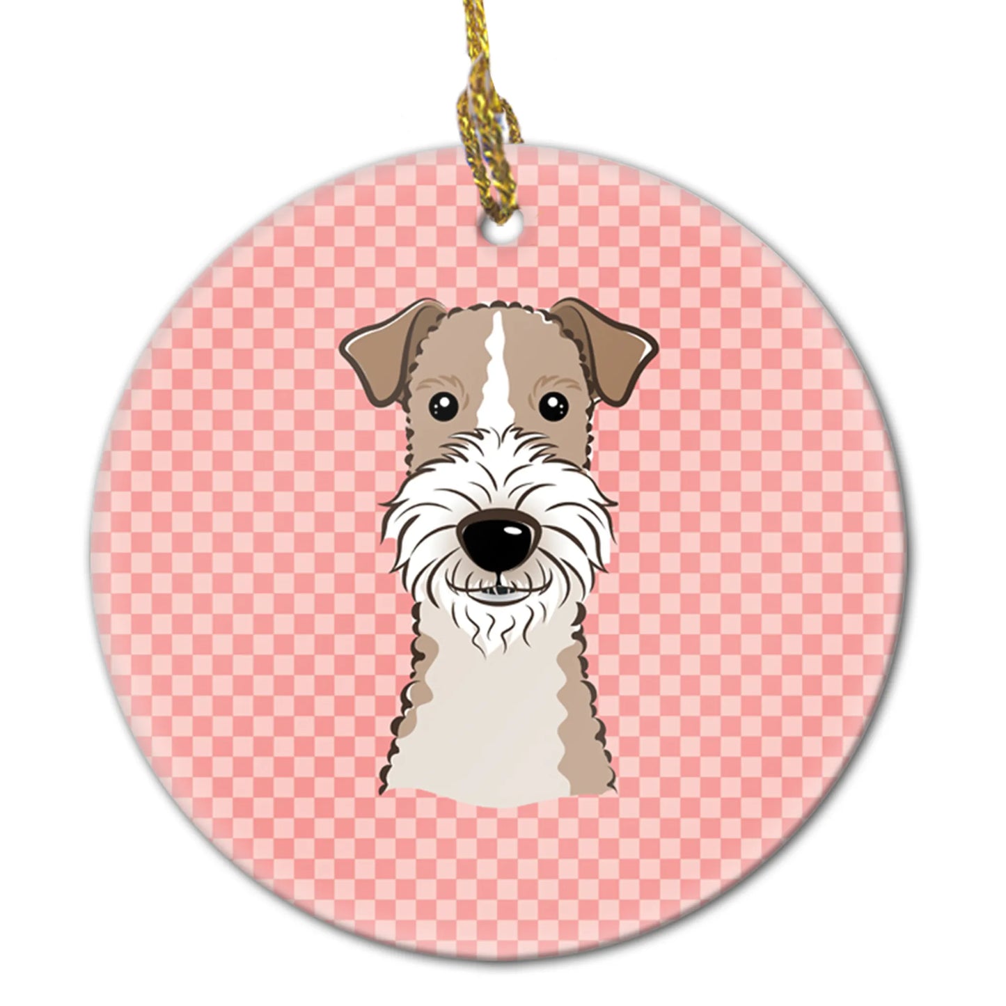 Dog Portrait on Ceramic Ornament - Size: 2.8 X 2.8 | Pack Of: 1