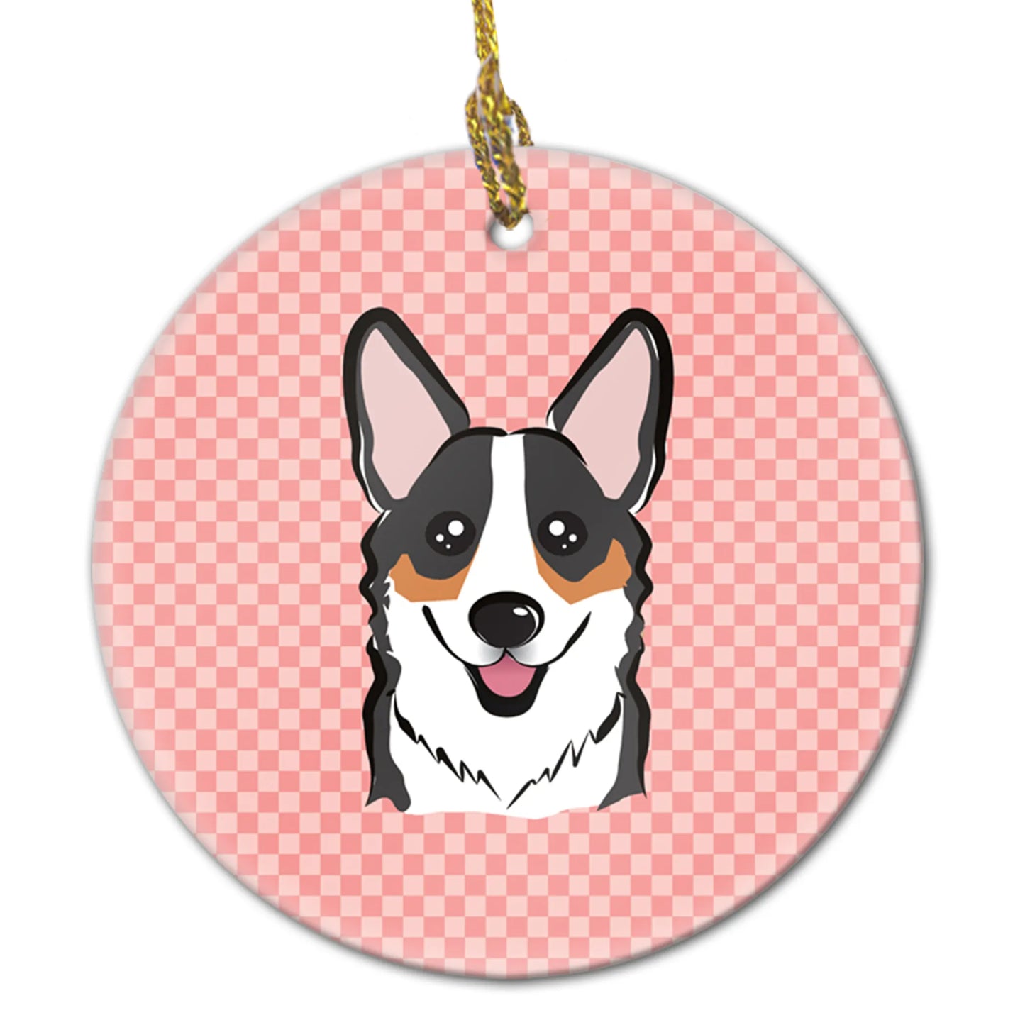 Dog Portrait on Ceramic Ornament - Size: 2.8 X 2.8 | Pack Of: 1