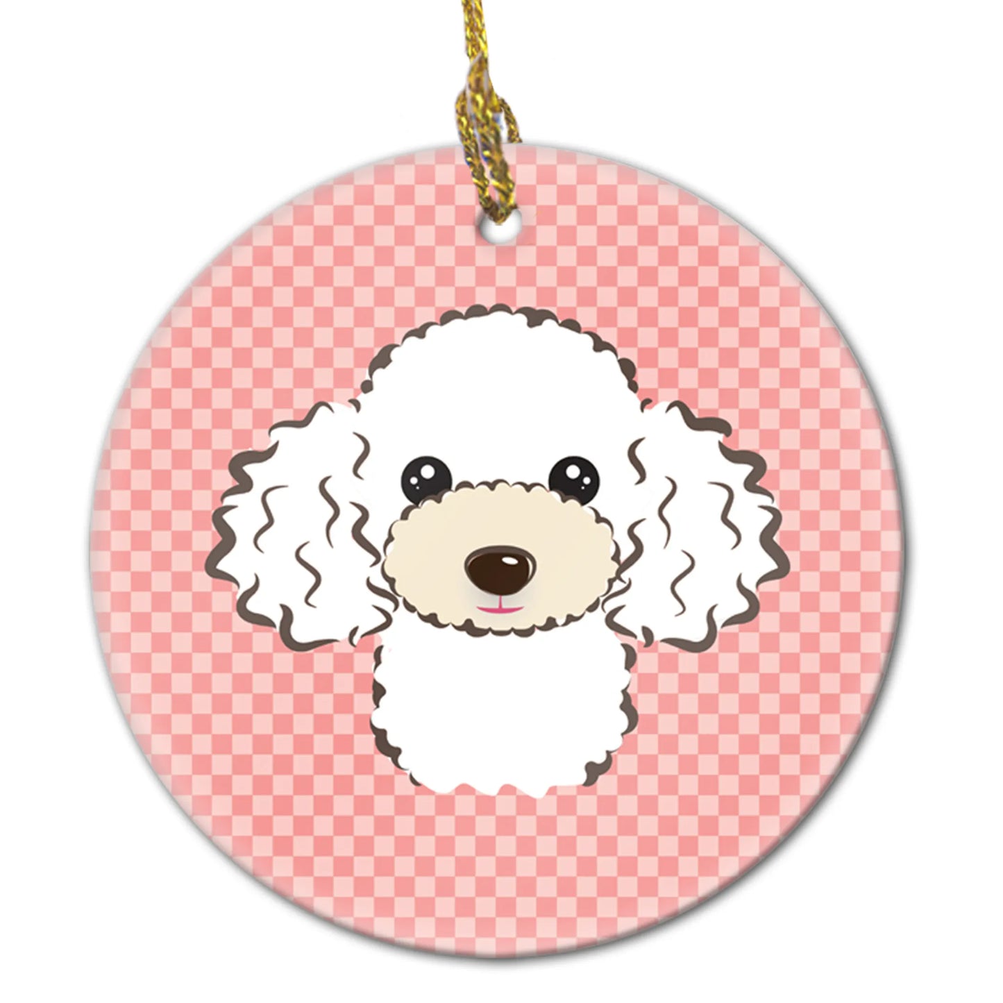 Dog Portrait on Ceramic Ornament - Size: 2.8 X 2.8 | Pack Of: 1