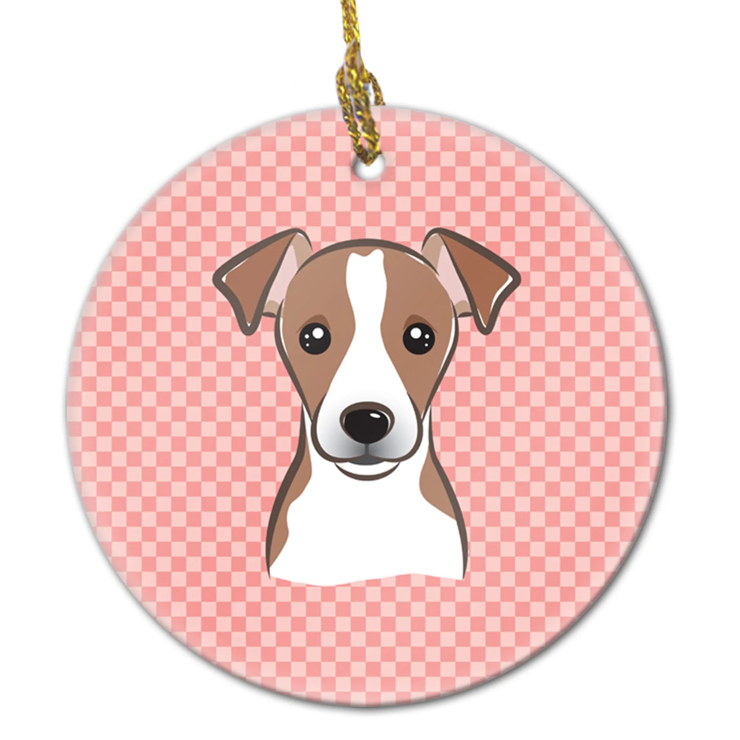 Dog Portrait on Ceramic Ornament - Size: 2.8 X 2.8 | Pack Of: 1