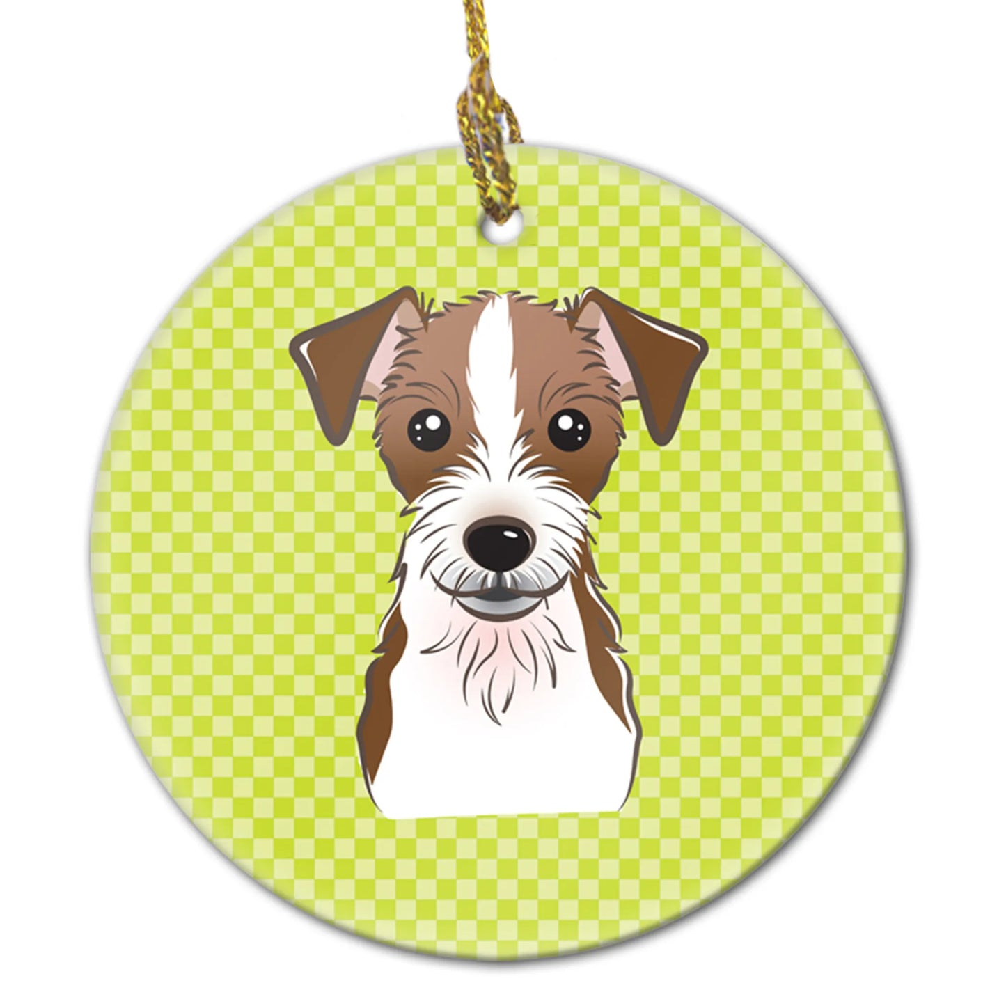 Dog Portrait on Ceramic Ornament - Size: 2.8 X 2.8 | Pack Of: 1