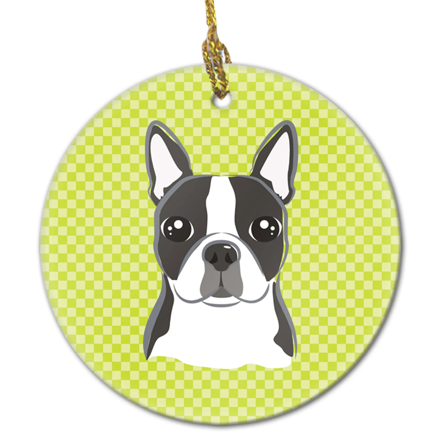 Dog Portrait on Ceramic Ornament - Size: 2.8 X 2.8 | Pack Of: 1