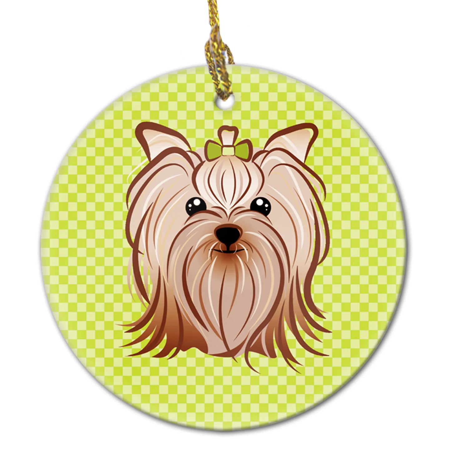 Dog Portrait on Ceramic Ornament - Size: 2.8 X 2.8 | Pack Of: 1