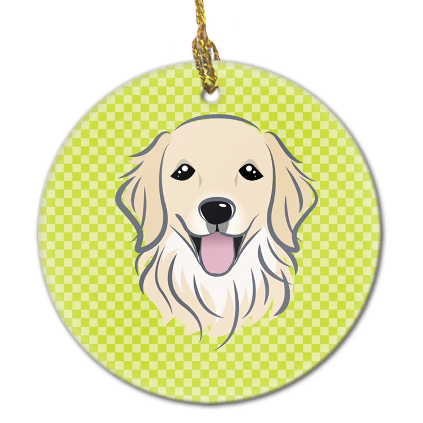 Dog Portrait on Ceramic Ornament - Size: 2.8 X 2.8 | Pack Of: 1