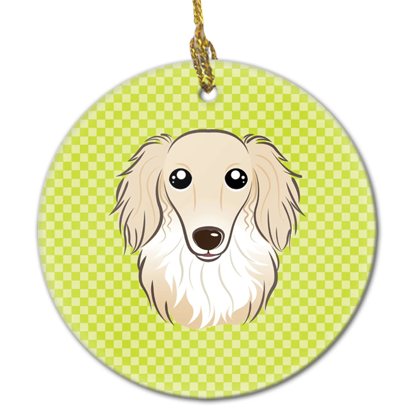 Dog Portrait on Ceramic Ornament - Size: 2.8 X 2.8 | Pack Of: 1