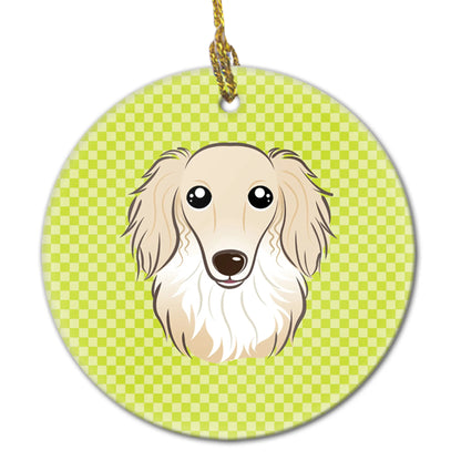 Dog Portrait on Ceramic Ornament - Size: 2.8 X 2.8 | Pack Of: 1