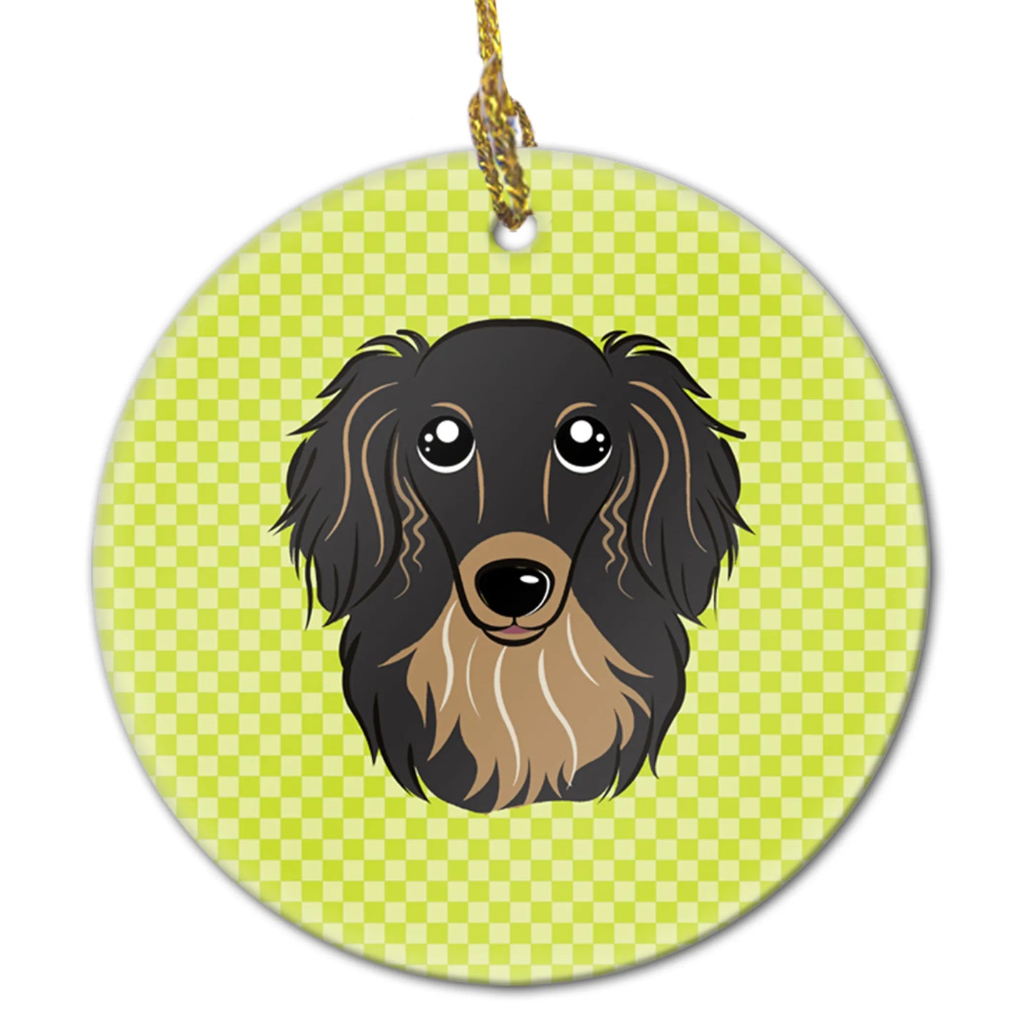 Dog Portrait on Ceramic Ornament - Size: 2.8 X 2.8 | Pack Of: 1