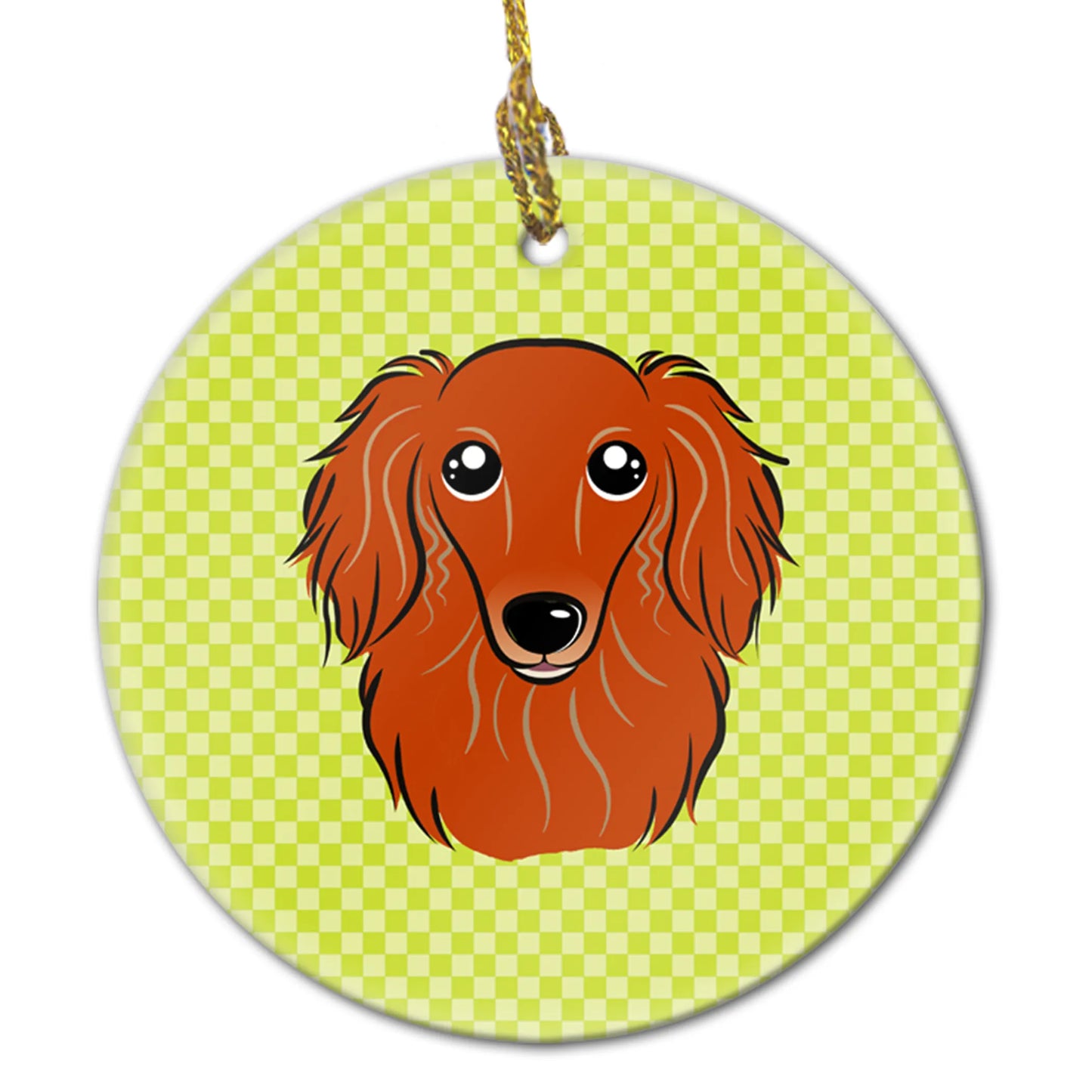 Dog Portrait on Ceramic Ornament - Size: 2.8 X 2.8 | Pack Of: 1