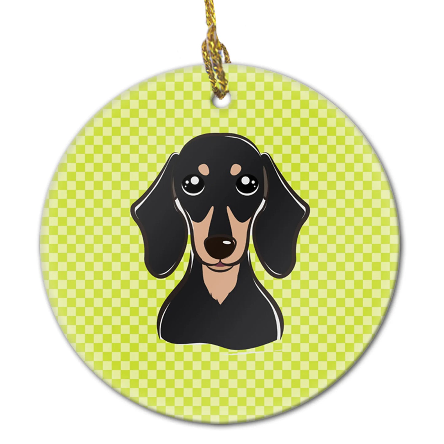 Dog Portrait on Ceramic Ornament - Size: 2.8 X 2.8 | Pack Of: 1