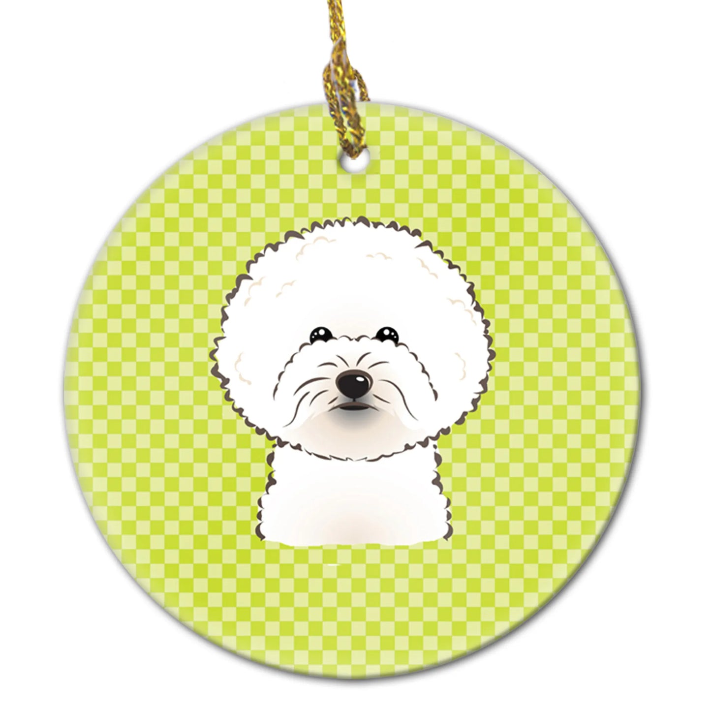 Dog Portrait on Ceramic Ornament - Size: 2.8 X 2.8 | Pack Of: 1