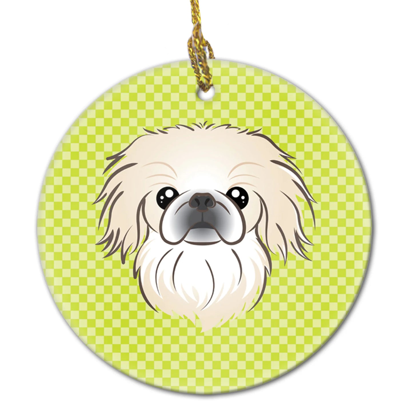 Dog Portrait on Ceramic Ornament - Size: 2.8 X 2.8 | Pack Of: 1