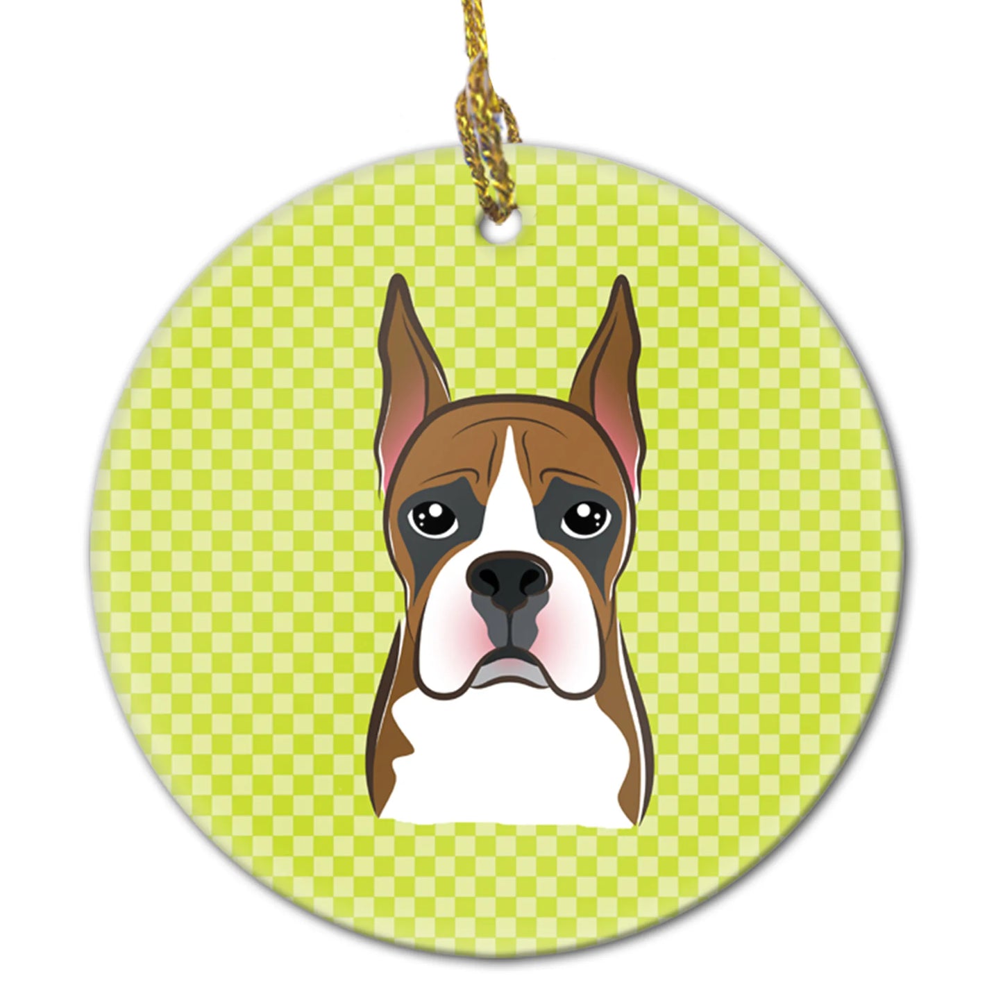 Dog Portrait on Ceramic Ornament - Size: 2.8 X 2.8 | Pack Of: 1