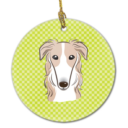 Dog Portrait on Ceramic Ornament - Size: 2.8 X 2.8 | Pack Of: 1