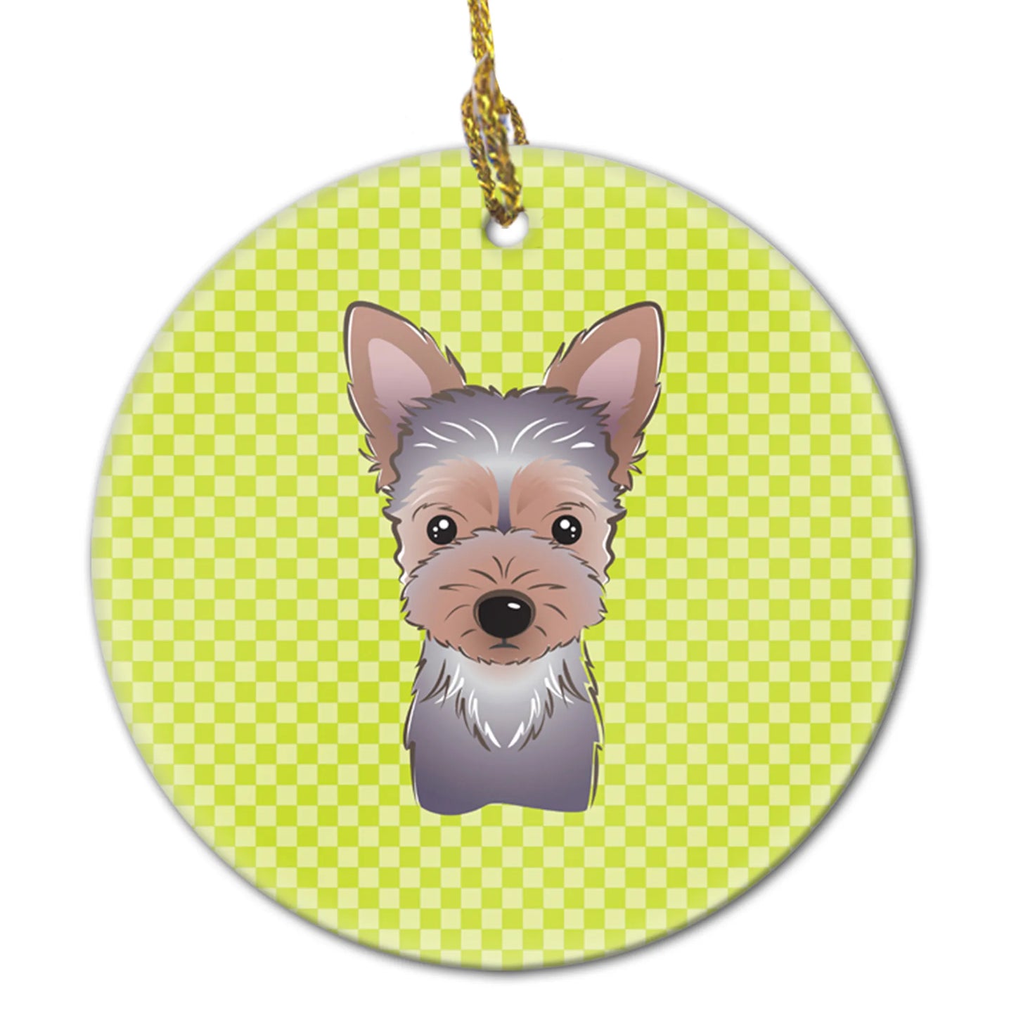 Dog Portrait on Ceramic Ornament - Size: 2.8 X 2.8 | Pack Of: 1